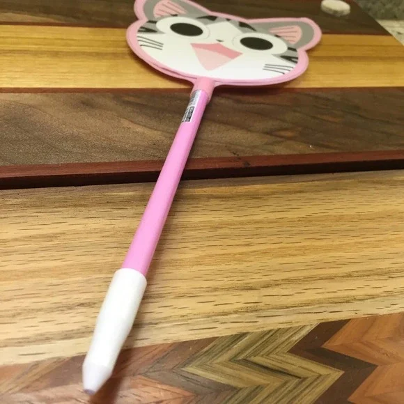 Pink Cat Fan Writing Pen - Picture 5 of 5